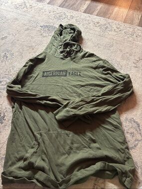 American Eagle Outfitters Olive Green Hoodie